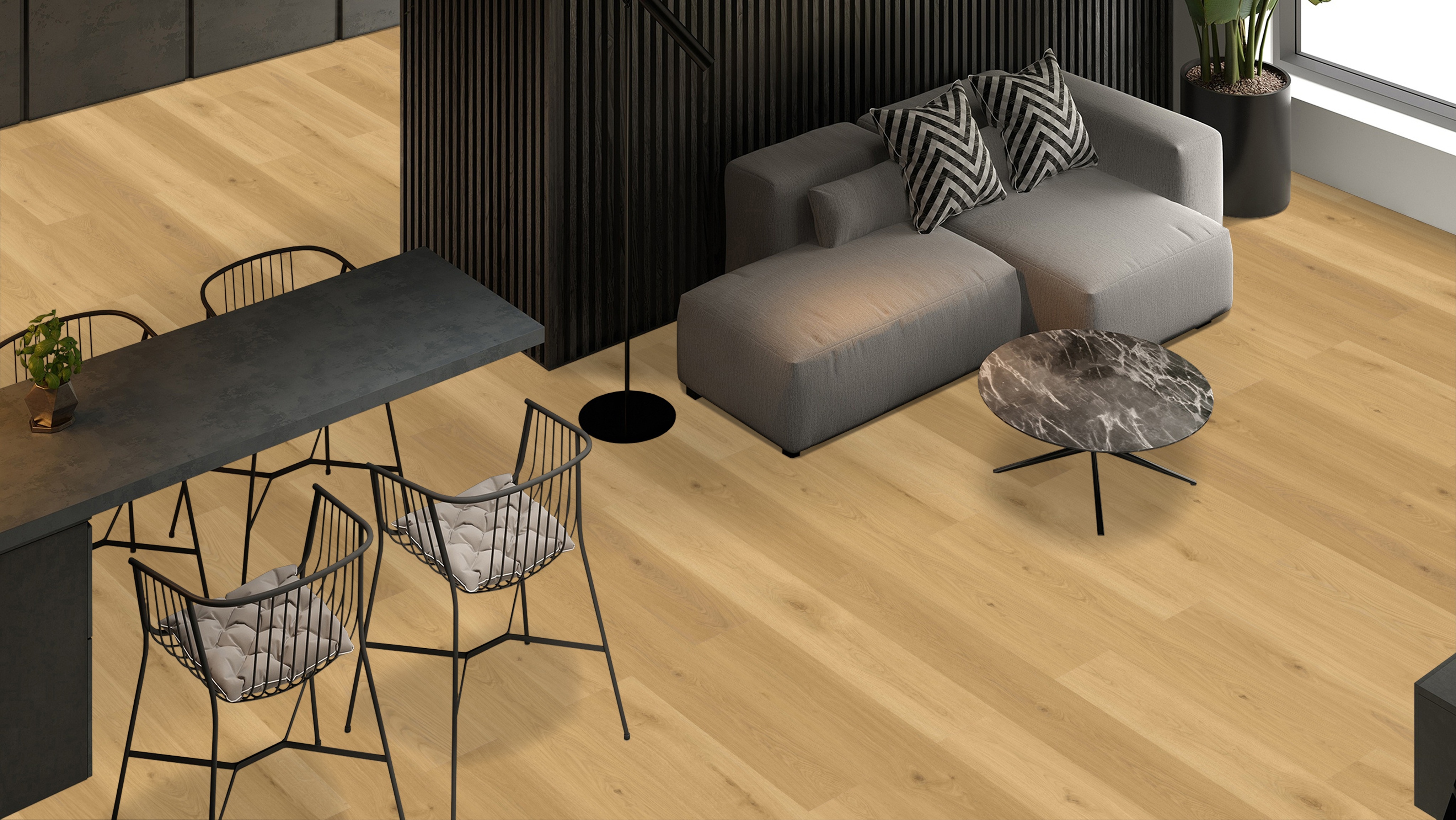 Klickvinyl Langdiele Eiche natur harmonisch