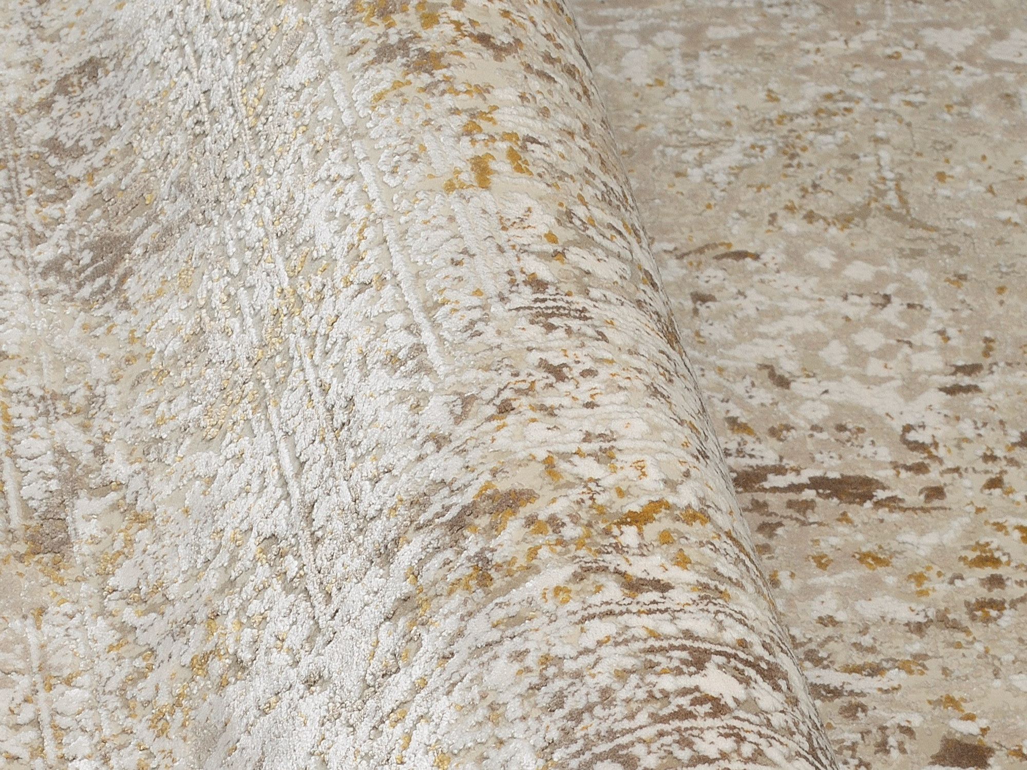Bestseller Cava Designer Teppich beige-gold