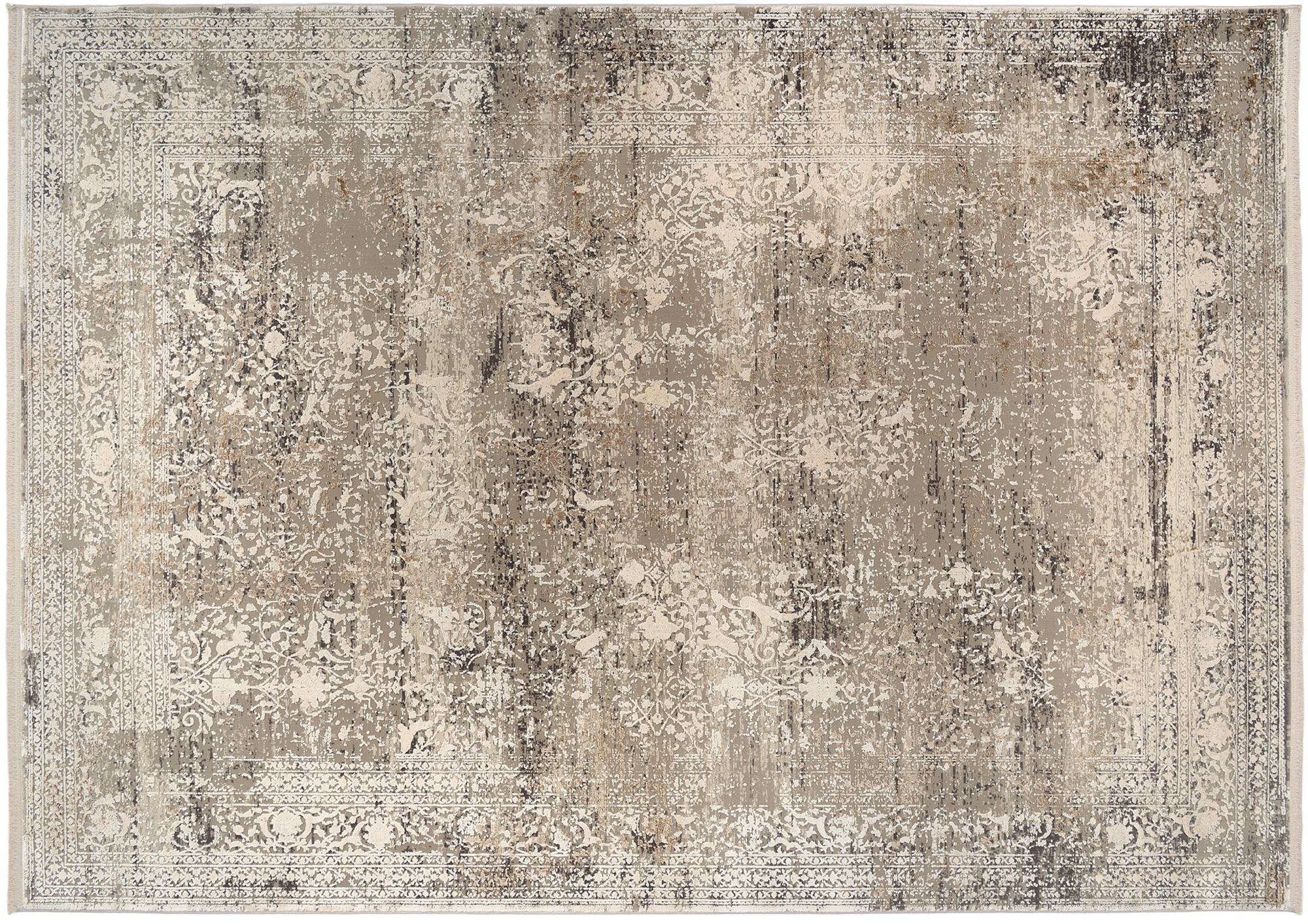 Bestseller Cava Designer Teppich grau-gold