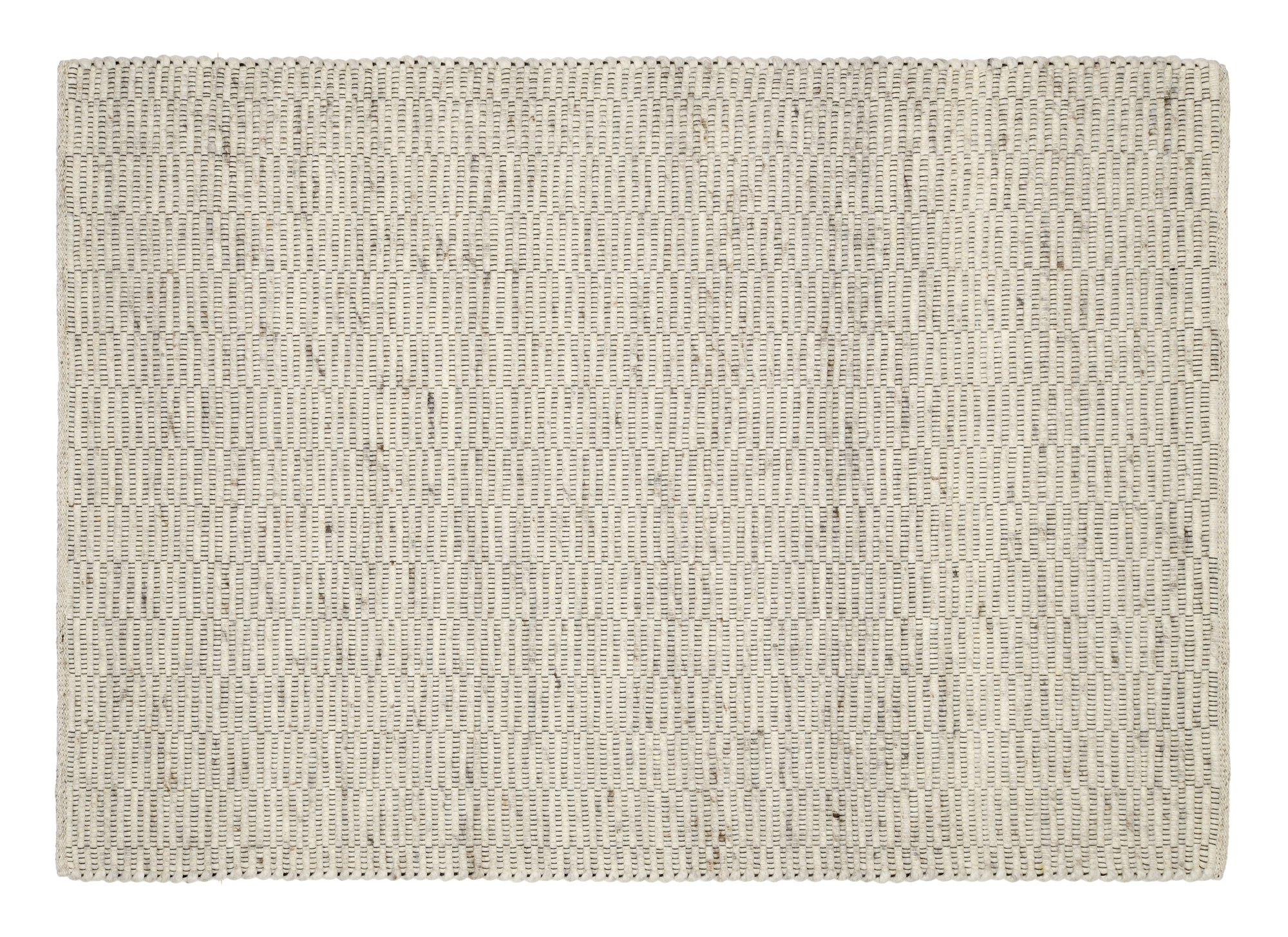 Atrium Handweb Wollteppich hellgrau-natur