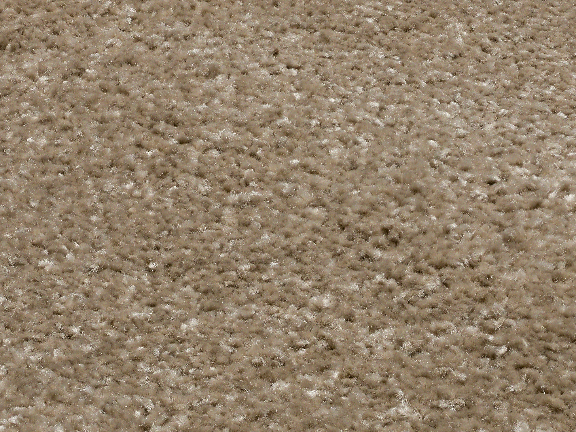 Komfort Uni Teppich beige-braun