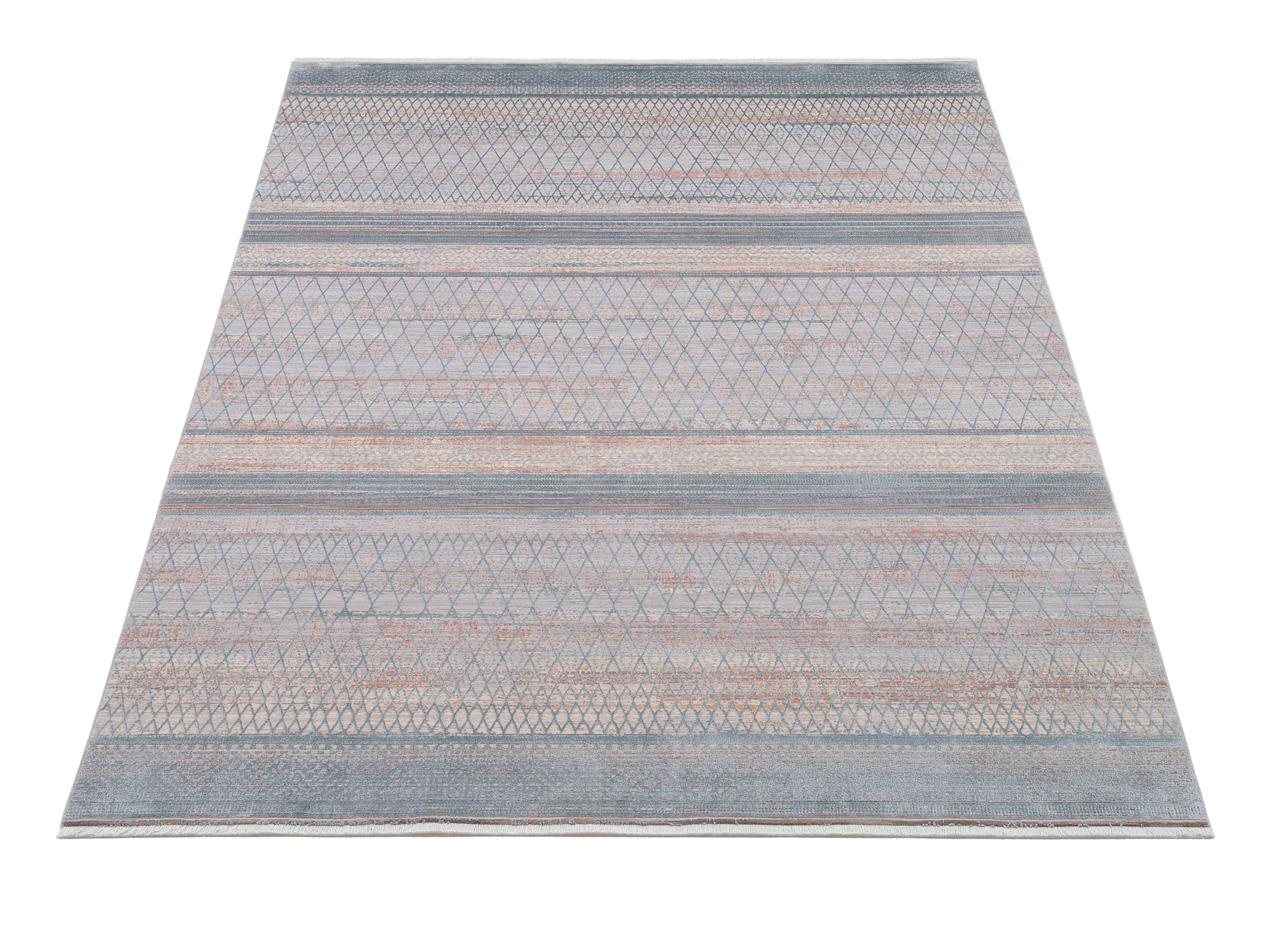 Farben Master Designer Teppich blau-creme