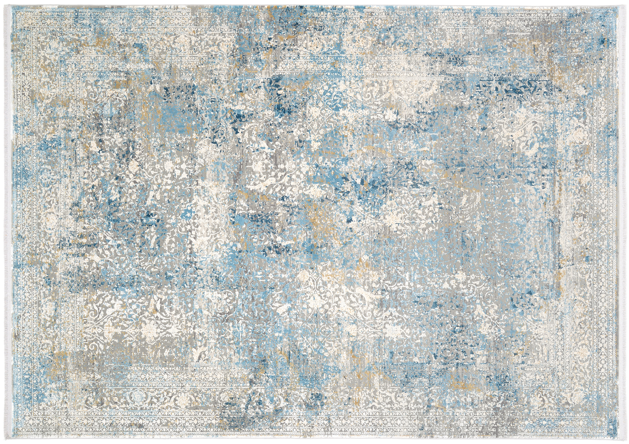 Bestseller Cava Designer Teppich grau-blau