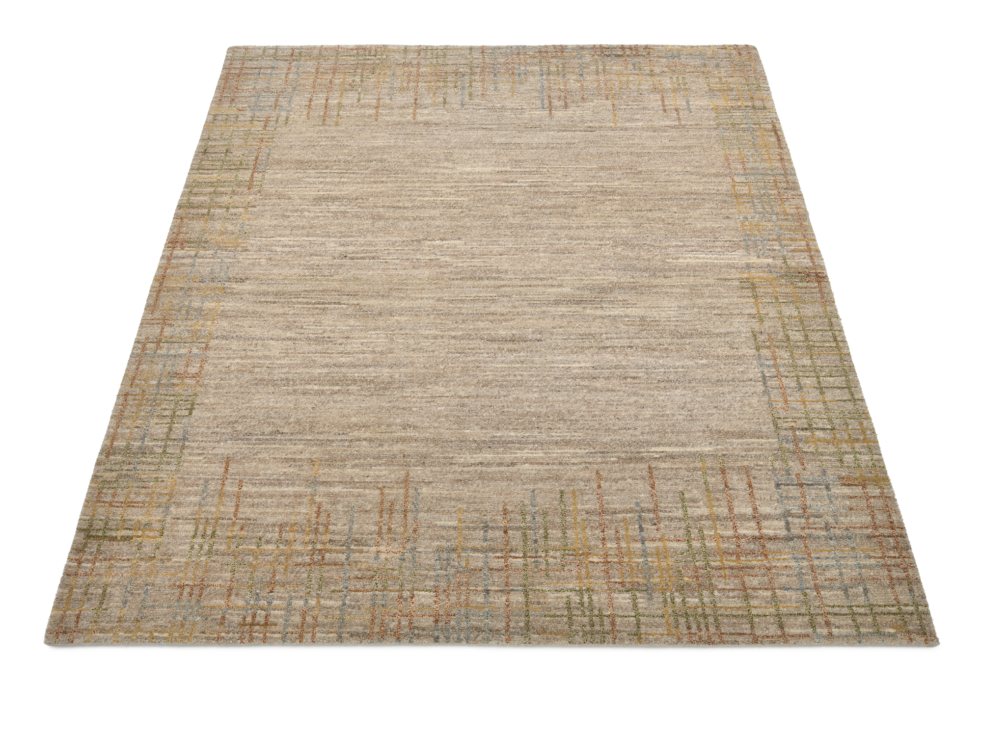 Galant Border Wollteppich multicolor