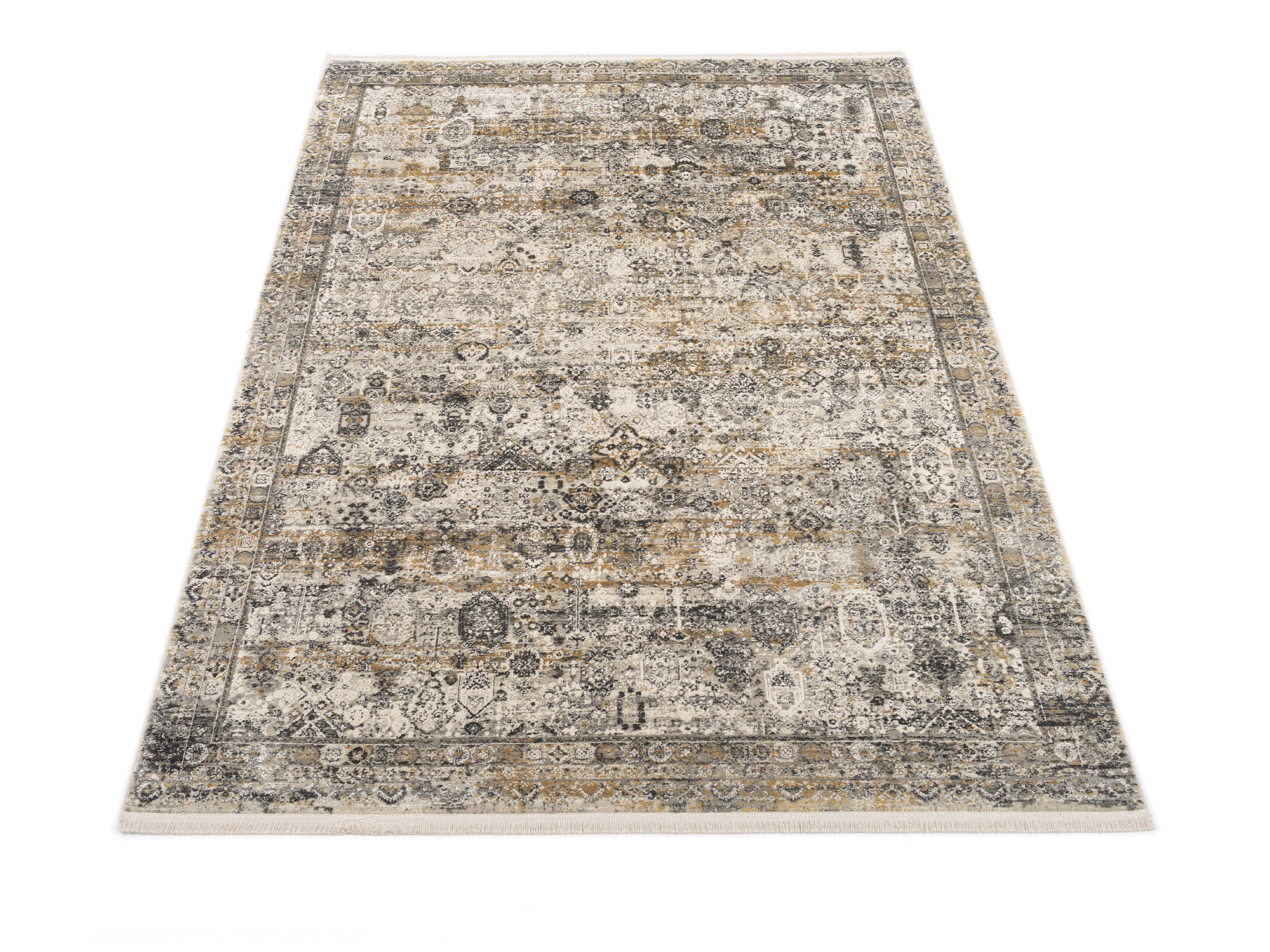 Bestseller Tadi Designer Teppich grau-gold