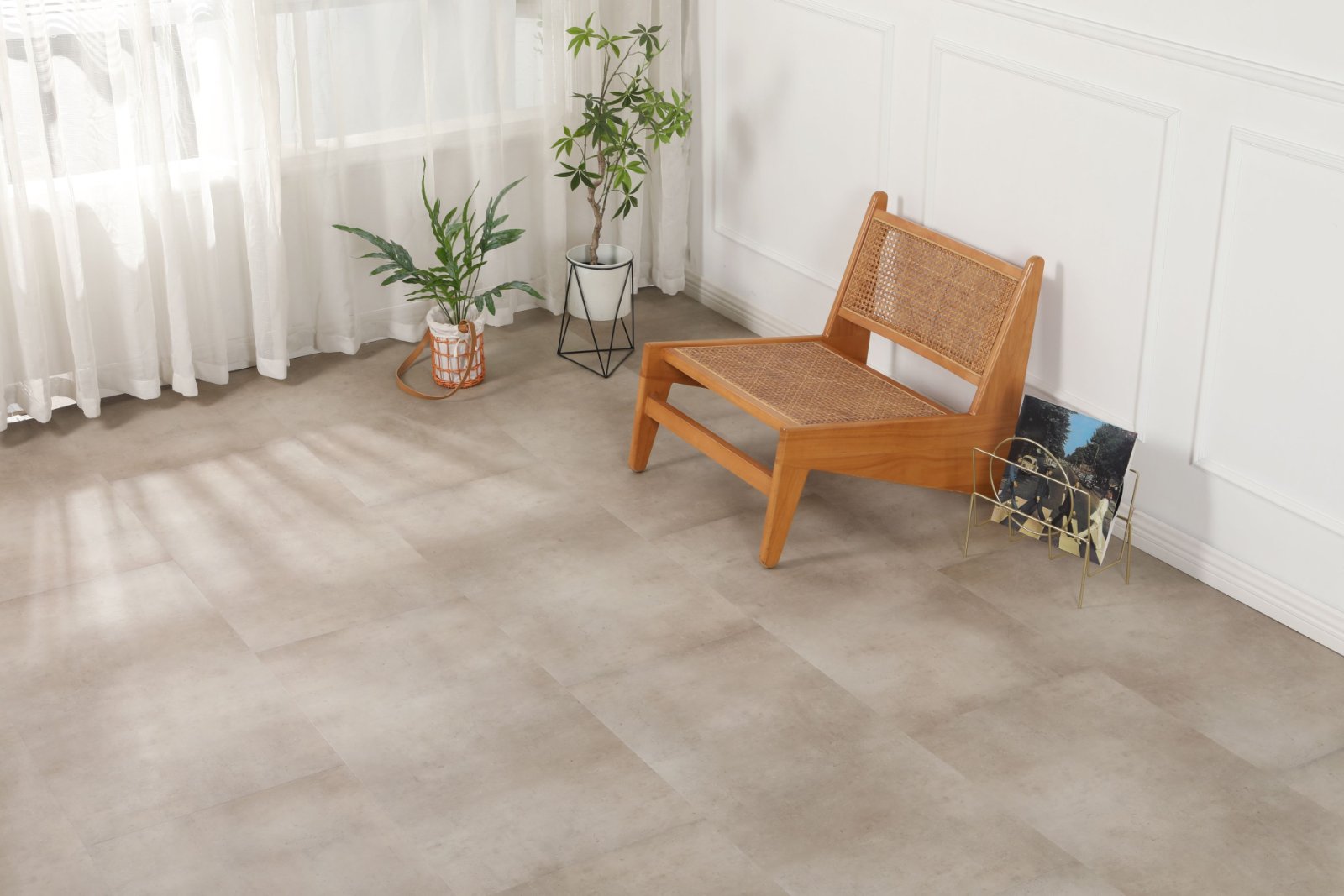 Klick-Vinyl Travertin Beige Matt – Premium Designboden in Natursteinoptik mit 0,55 mm Nutzschicht