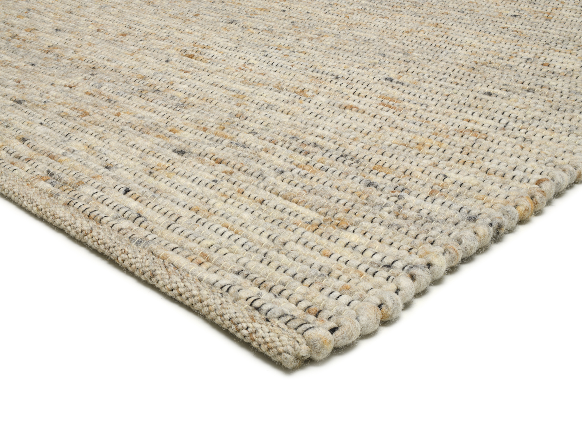 Atrium Handweb Wollteppich cappuccino