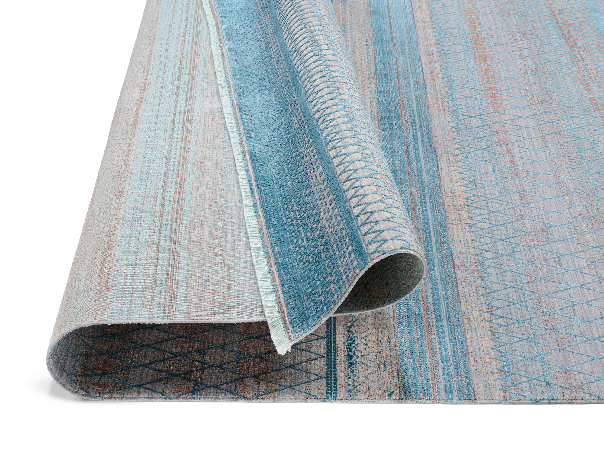 Farben Master Designer Teppich türkis-grau
