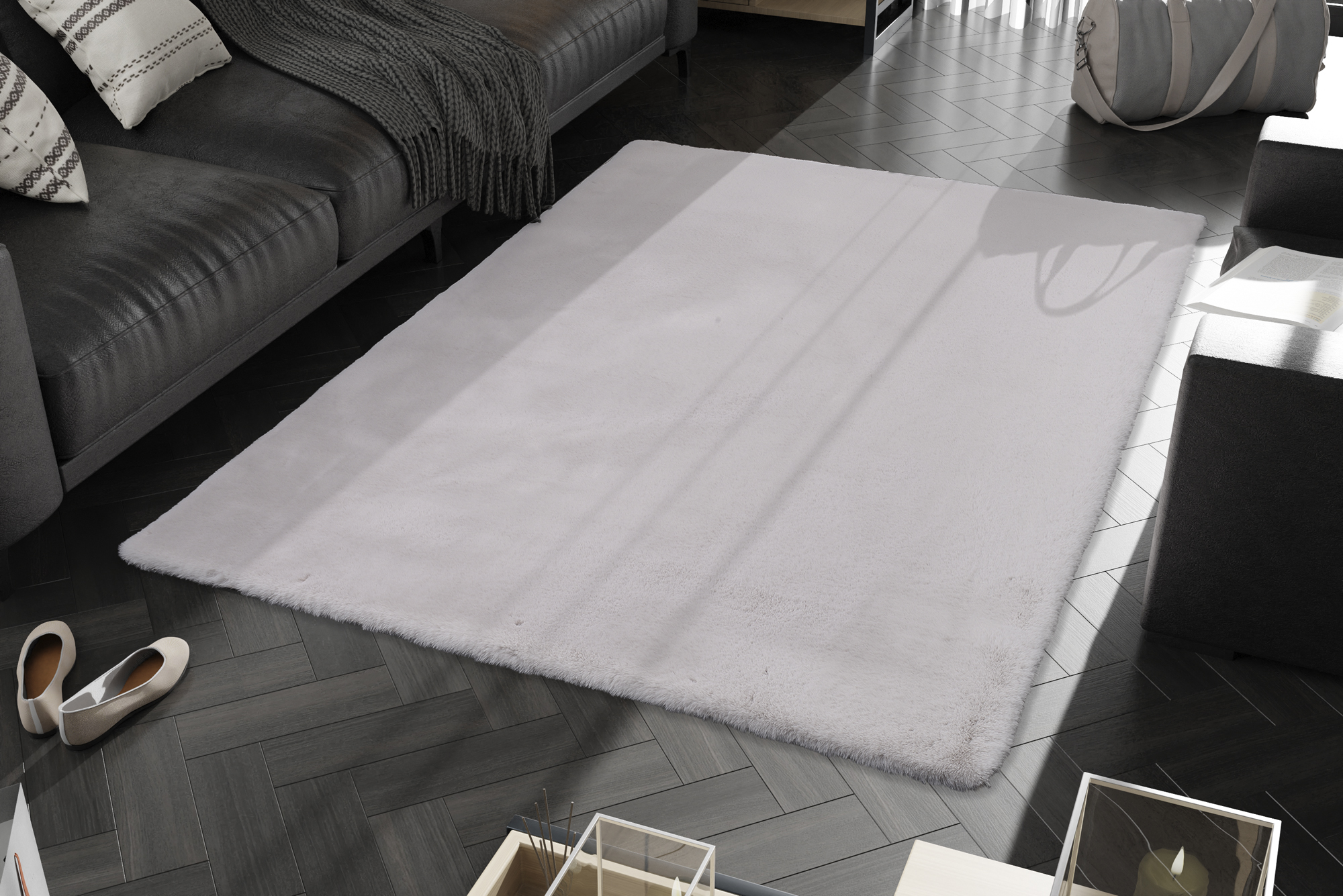 Rocky Soft Fellteppich cappuccino