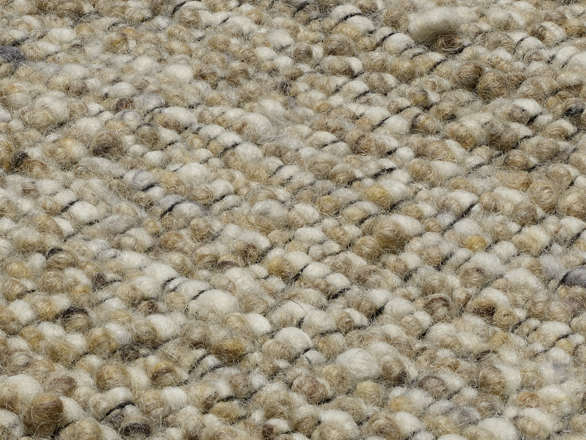 Country Handweb Teppich cappuccino