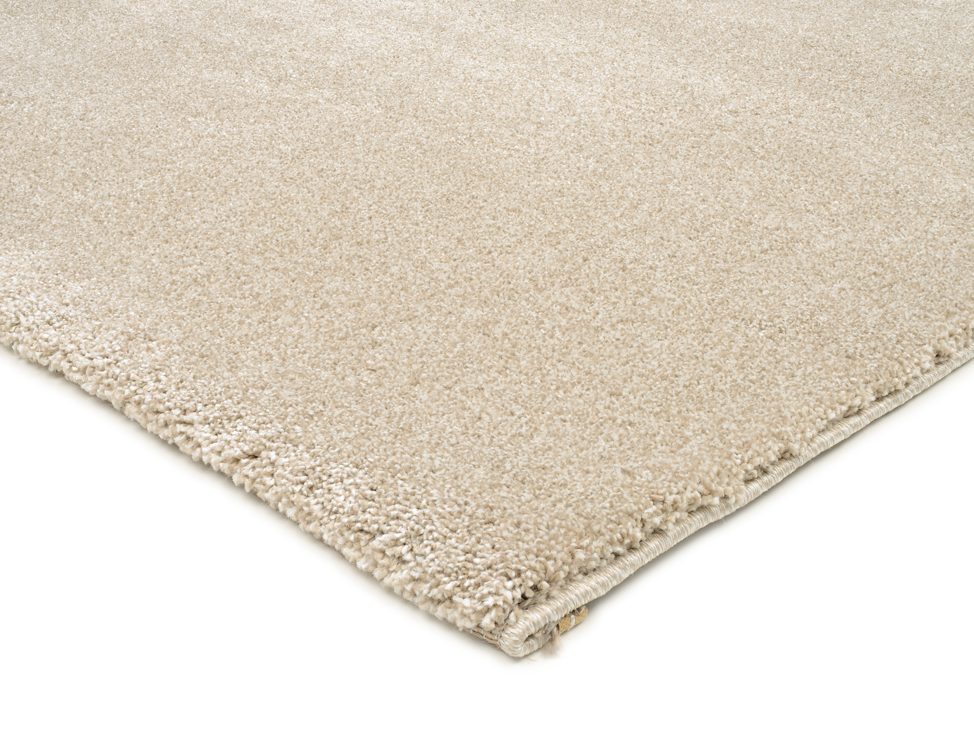 New Villa Melange Uni Teppich beige