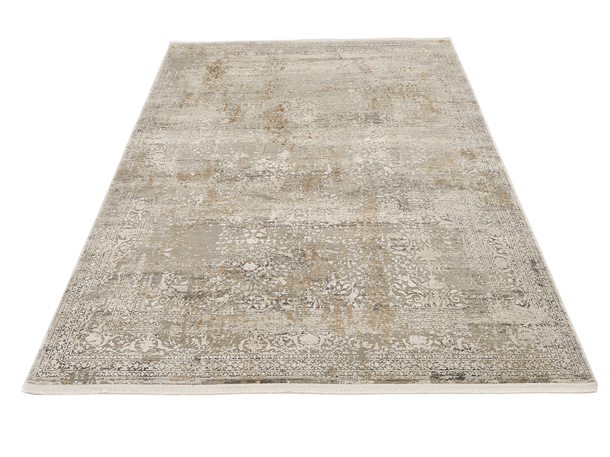 Bestseller Cava Designer Teppich grau-gold